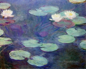  rosa Lienzo - Nenúfares rosas Claude Monet